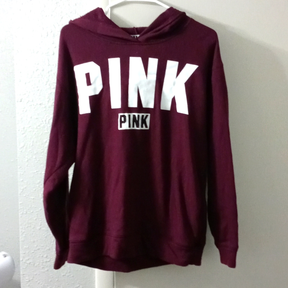 Purple PINK boyfriend hoodie with pockets